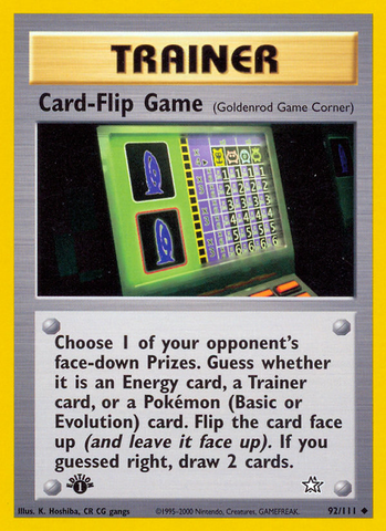 Pokemon | Card-Flip Game (92/111) [Neo Genesis 1st Edition] | The Nerd Merchant