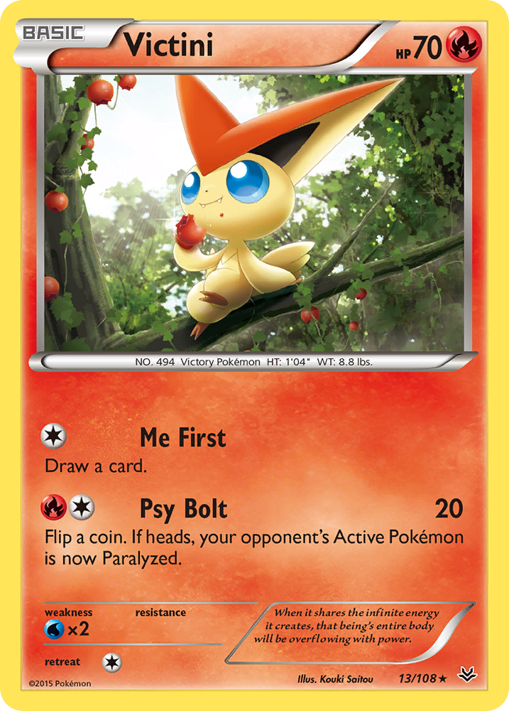 Pokemon | Victini (13/108) [XY: Roaring Skies] | The Nerd Merchant