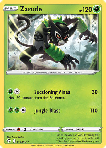 Pokemon | Zarude (016/072) [Sword & Shield: Shining Fates] | The Nerd Merchant