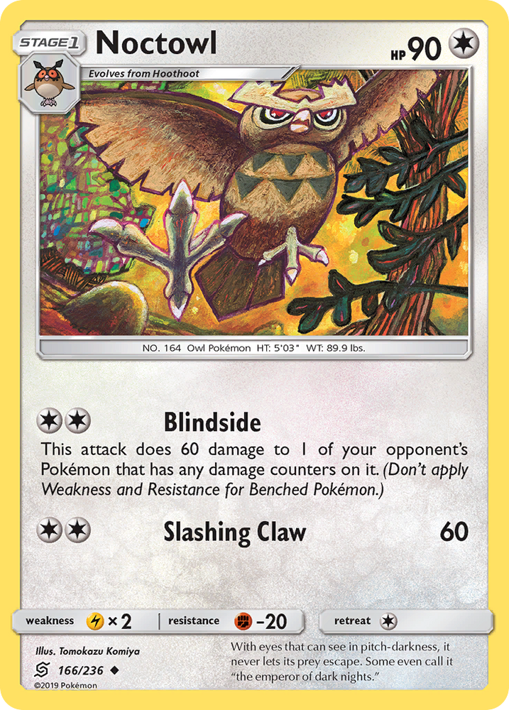 Pokemon | Noctowl (166/236) [Sun & Moon: Unified Minds] | The Nerd Merchant