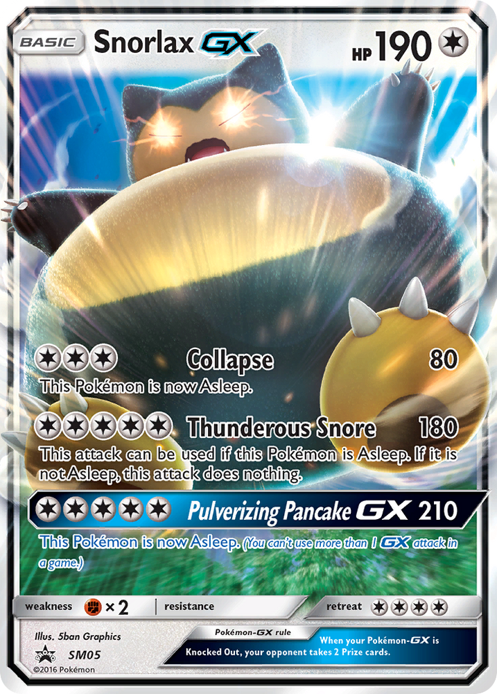 Pokemon | Snorlax GX (SM05) [Sun & Moon: Black Star Promos] | The Nerd Merchant
