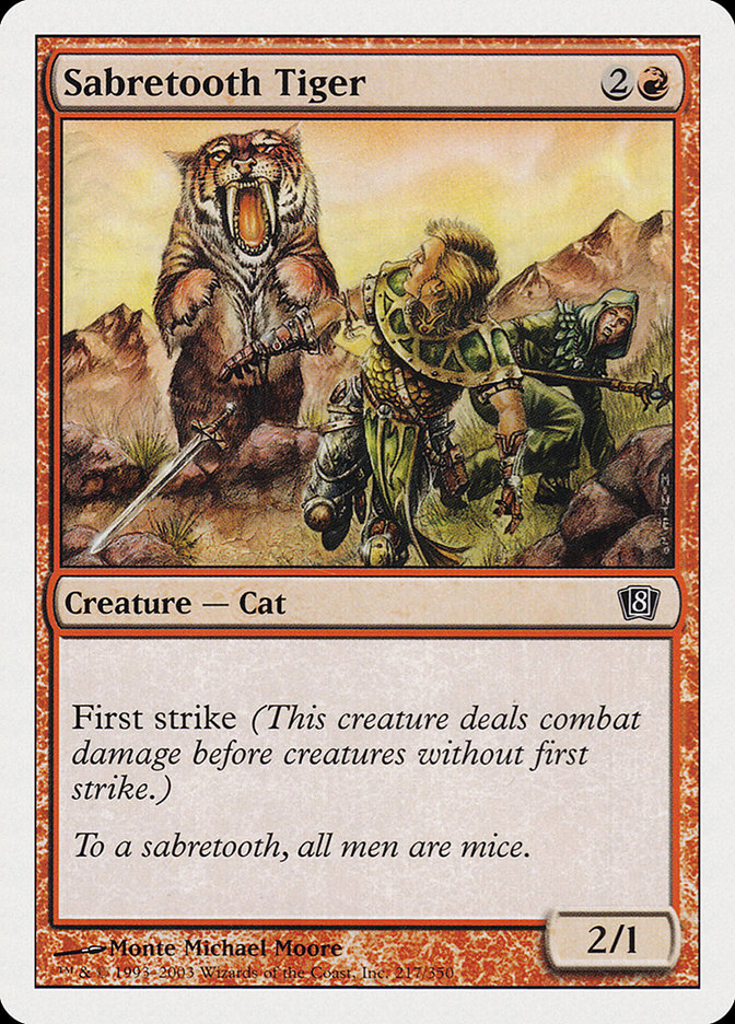 Magic | Sabretooth Tiger [Eighth Edition] | The Nerd Merchant