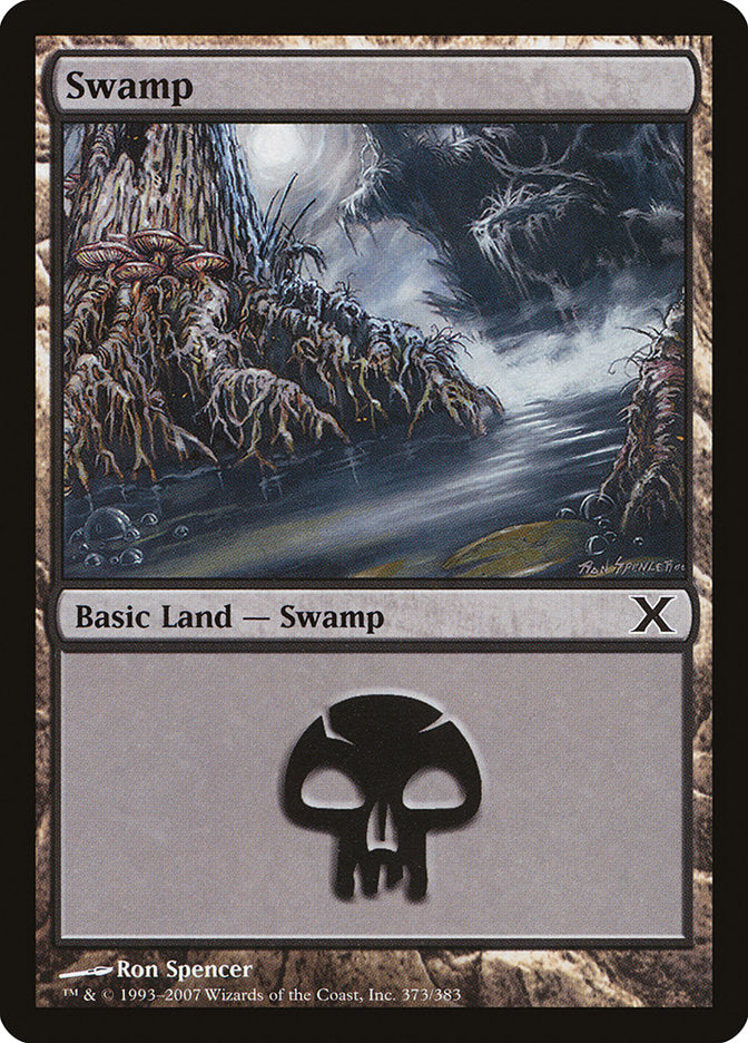 Magic | Swamp (373) [Tenth Edition] | The Nerd Merchant