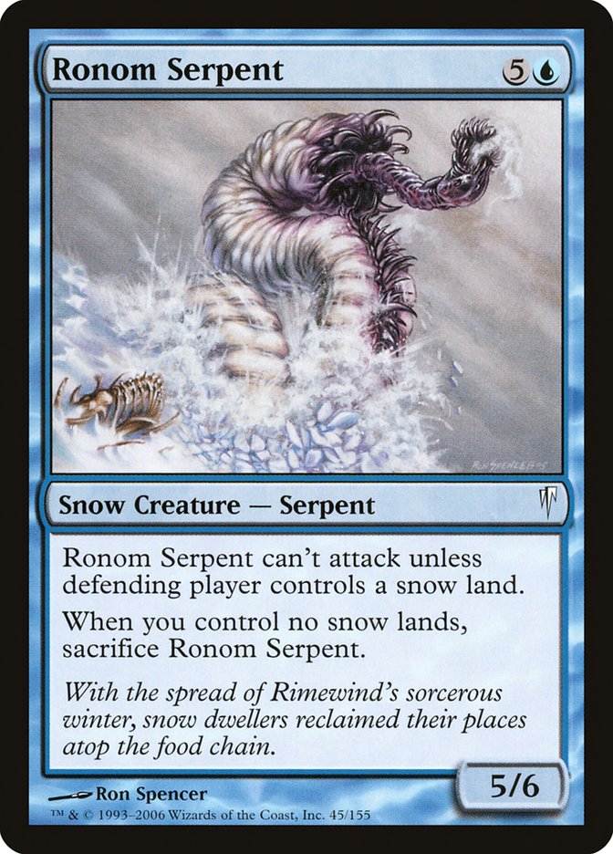 Magic | Ronom Serpent [Coldsnap] | The Nerd Merchant