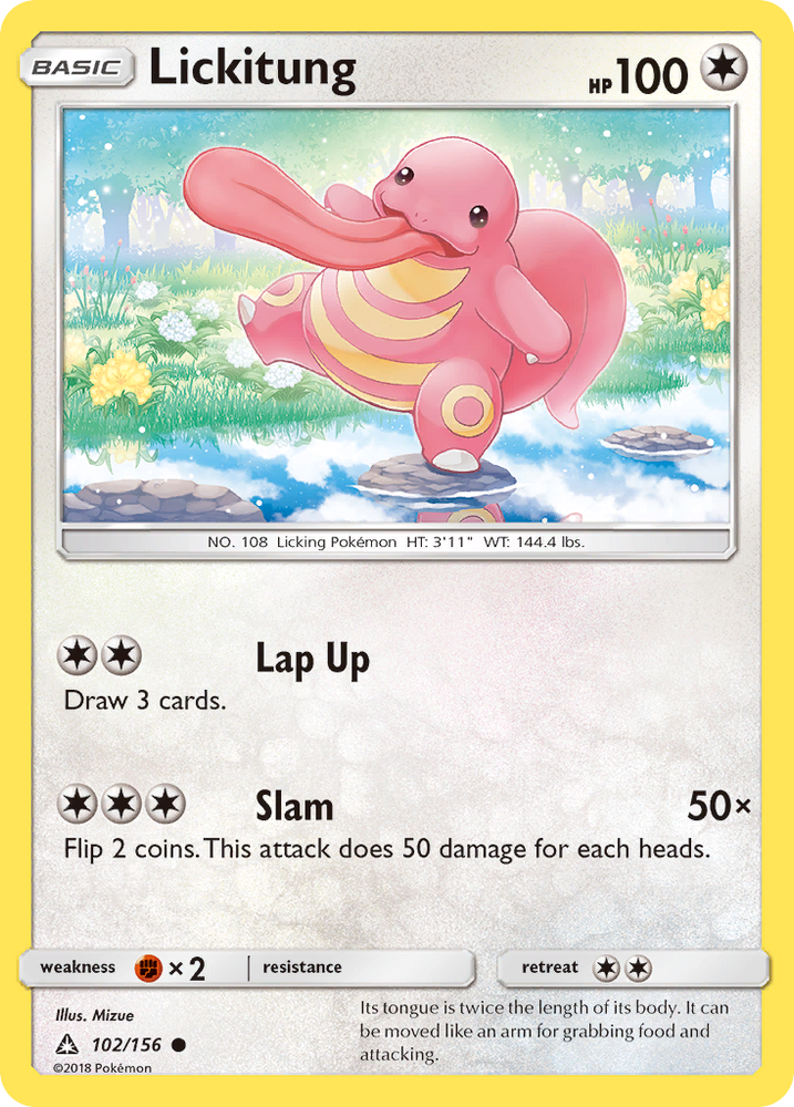 Pokemon | Lickitung (102/156) [Sun & Moon: Ultra Prism] | The Nerd Merchant
