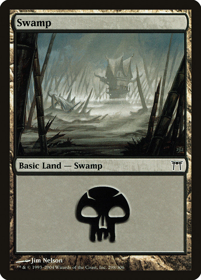 Magic | Swamp (298) [Champions of Kamigawa] | The Nerd Merchant