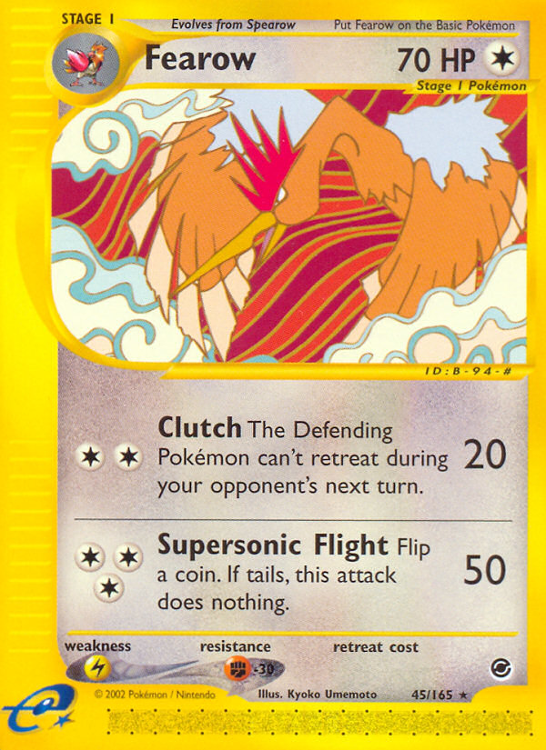 Pokemon | Fearow (45/165) [Expedition: Base Set] | The Nerd Merchant