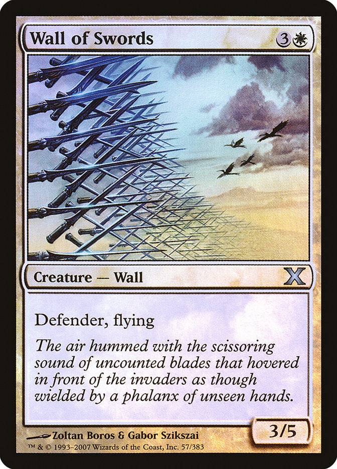 Magic | Wall of Swords (Premium Foil) [Tenth Edition] | The Nerd Merchant