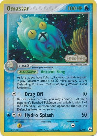 Pokemon | Omastar (23/92) (Stamped) [EX: Legend Maker] | The Nerd Merchant