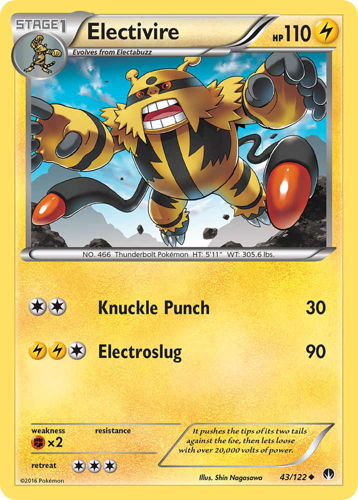 Pokemon | Electivire (43/122) [XY: BREAKpoint] | The Nerd Merchant