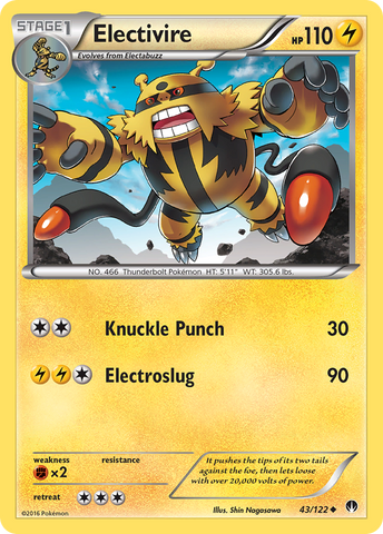 Pokemon | Electivire (43/122) [XY: BREAKpoint] | The Nerd Merchant