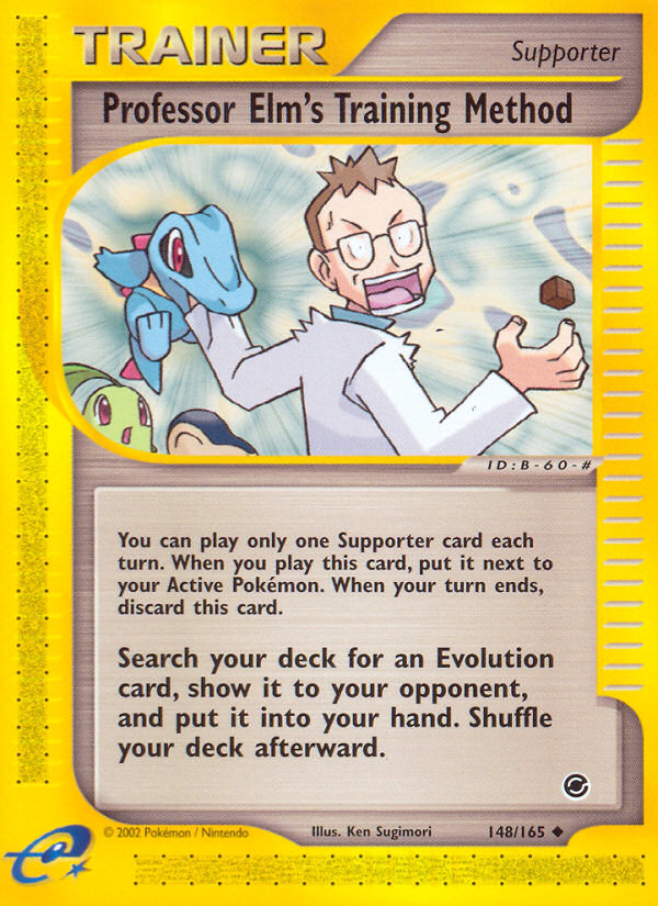 Pokemon | Professor Elm's Training Method (148/165) [Expedition: Base Set] | The Nerd Merchant