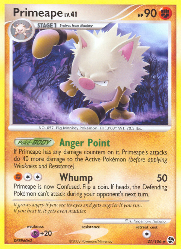 Pokemon | Primeape (27/106) [Diamond & Pearl: Great Encounters] | The Nerd Merchant