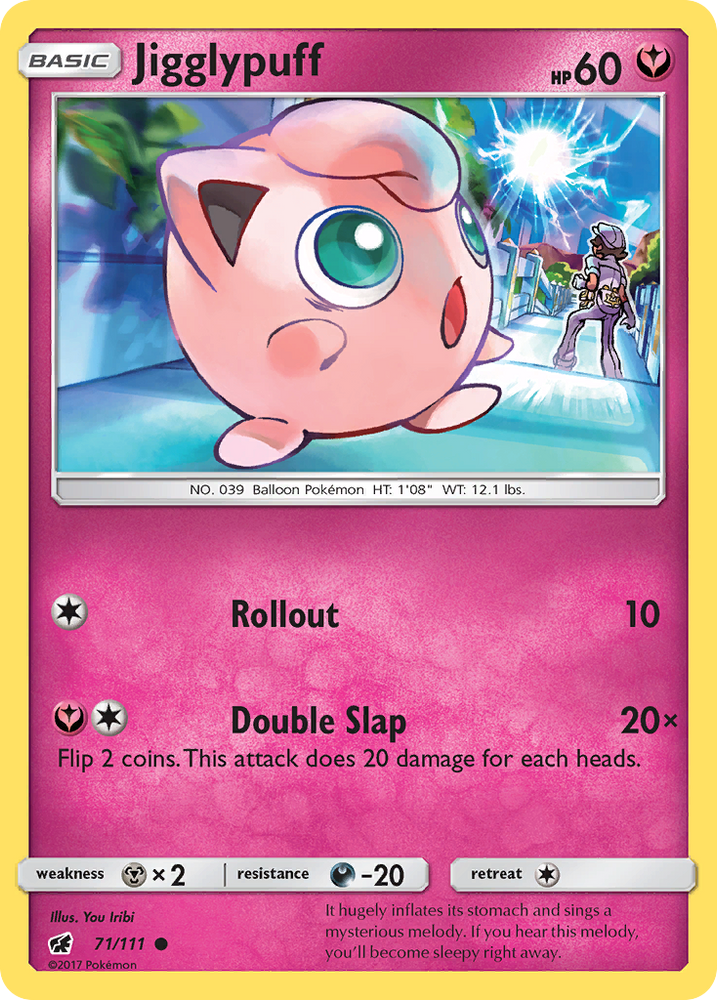 Pokemon | Jigglypuff (71/111) [Sun & Moon: Crimson Invasion] | The Nerd Merchant