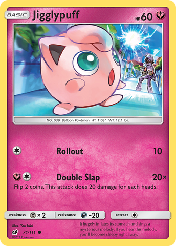 Pokemon | Jigglypuff (71/111) [Sun & Moon: Crimson Invasion] | The Nerd Merchant
