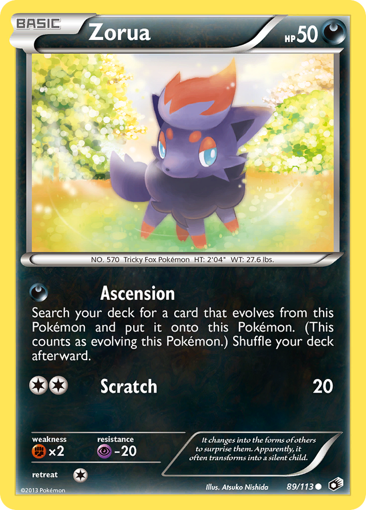 Pokemon | Zorua (89/113) [Black & White: Legendary Treasures] | The Nerd Merchant