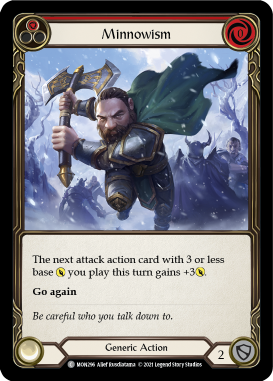 Flesh and Blood TCG | Minnowism (Red) [MON296] (Monarch)  1st Edition Normal | The Nerd Merchant