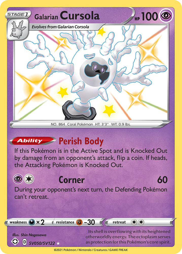 Pokemon | Galarian Cursola (SV050/SV122) [Sword & Shield: Shining Fates] | The Nerd Merchant