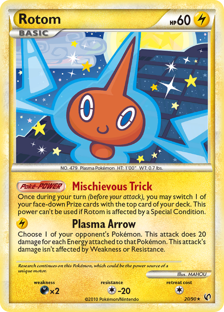Pokemon | Rotom (20/90) [HeartGold & SoulSilver: Undaunted] | The Nerd Merchant