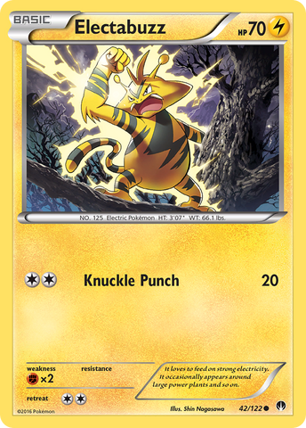 Pokemon | Electabuzz (42/122) [XY: BREAKpoint] | The Nerd Merchant