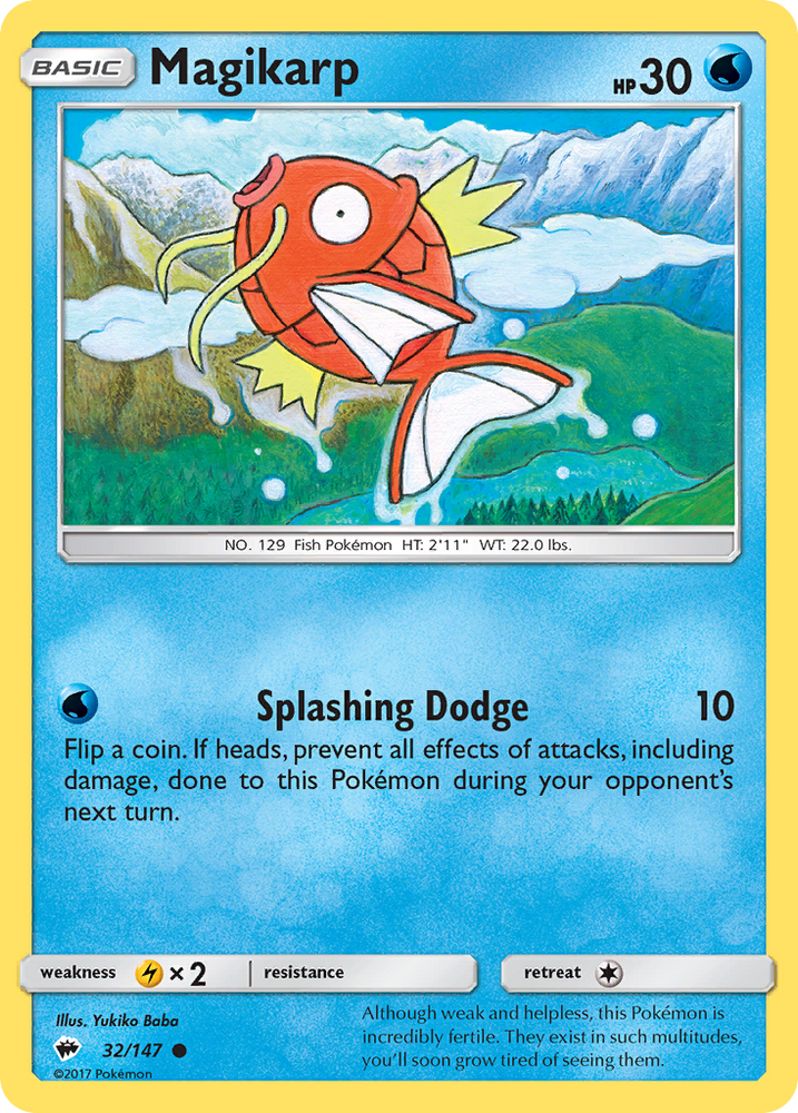 Pokemon | Magikarp (32/147) [Sun & Moon: Burning Shadows] | The Nerd Merchant