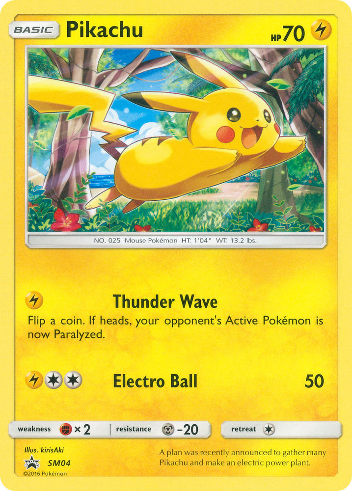 Pokemon | Pikachu (SM04) (Target Non Holo) [Sun & Moon: Black Star Promos] | The Nerd Merchant