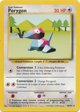 Pokemon | Porygon (39/102) [Base Set Unlimited] | The Nerd Merchant