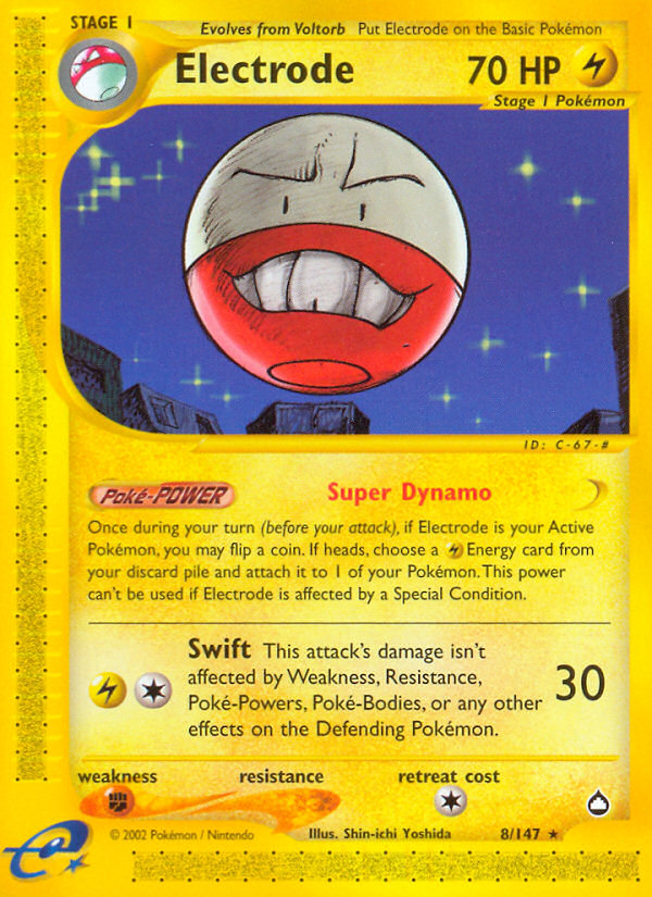 Pokemon | Electrode (8/147) [Aquapolis] | The Nerd Merchant