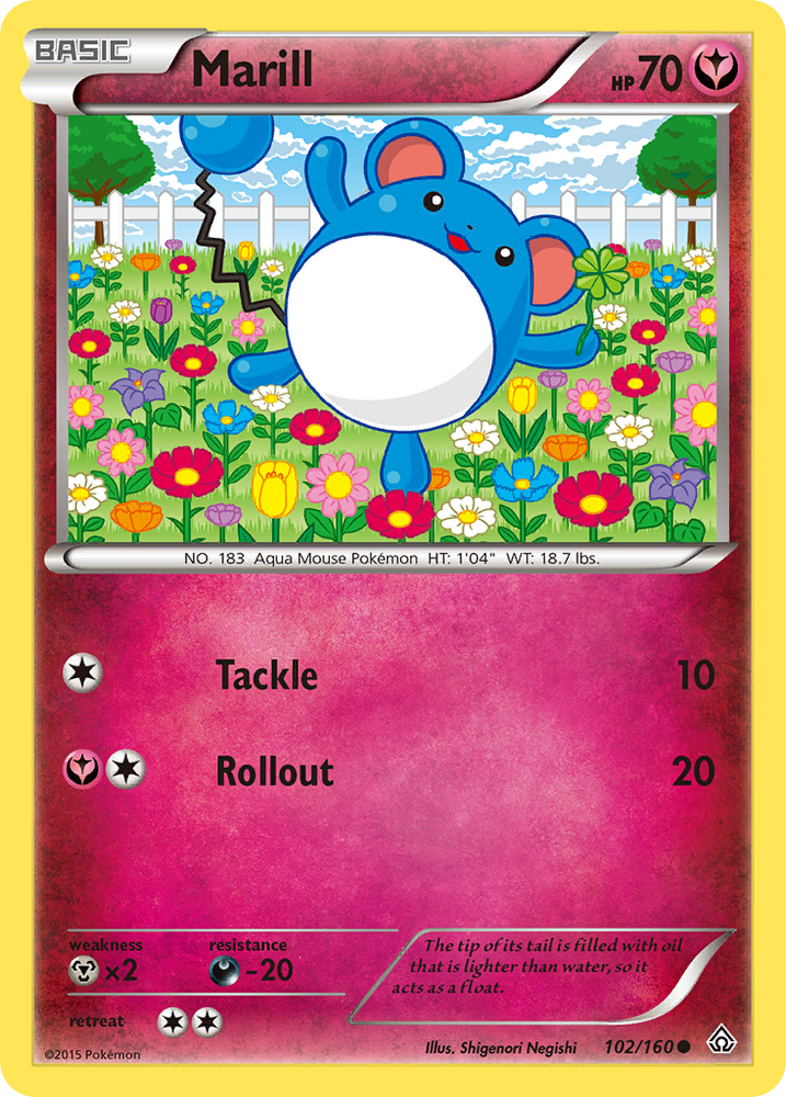 Pokemon | Marill (102/160) [XY: Primal Clash] | The Nerd Merchant