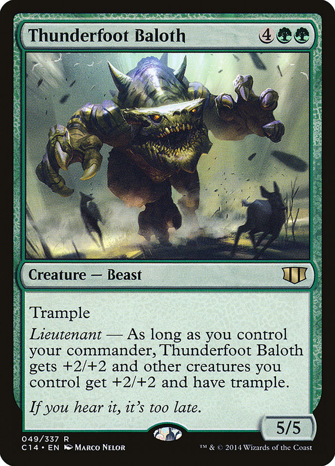 Magic | Thunderfoot Baloth [Commander 2014] | The Nerd Merchant