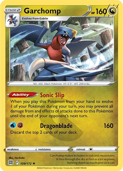 Pokemon | Garchomp (109/172) [Sword & Shield: Brilliant Stars] | The Nerd Merchant