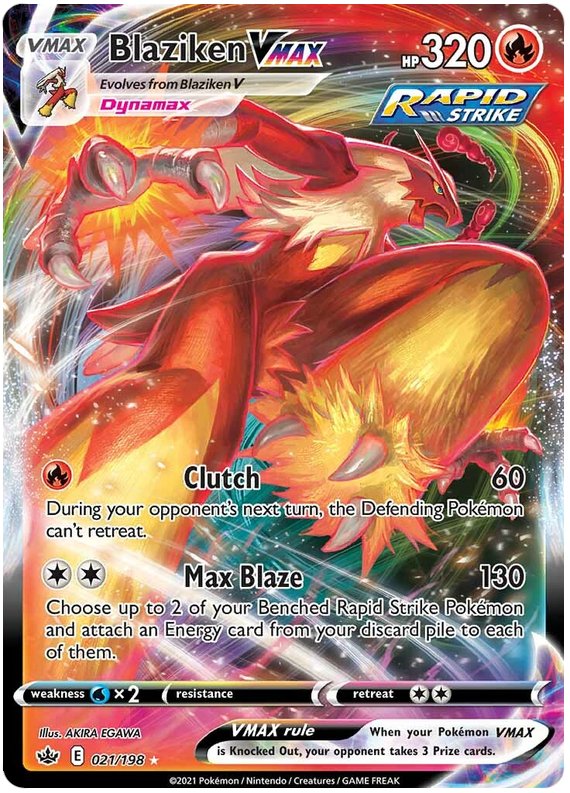 Pokemon | Blaziken VMAX (021/198) [Sword & Shield: Chilling Reign] | The Nerd Merchant
