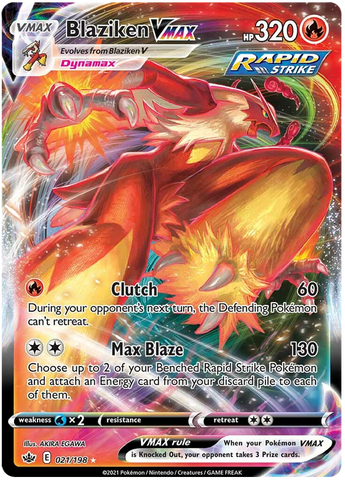 Pokemon | Blaziken VMAX (021/198) [Sword & Shield: Chilling Reign] | The Nerd Merchant