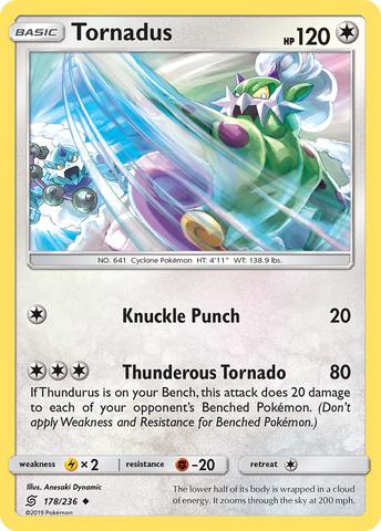 Pokemon | Tornadus (178/236) [Sun & Moon: Unified Minds] | The Nerd Merchant