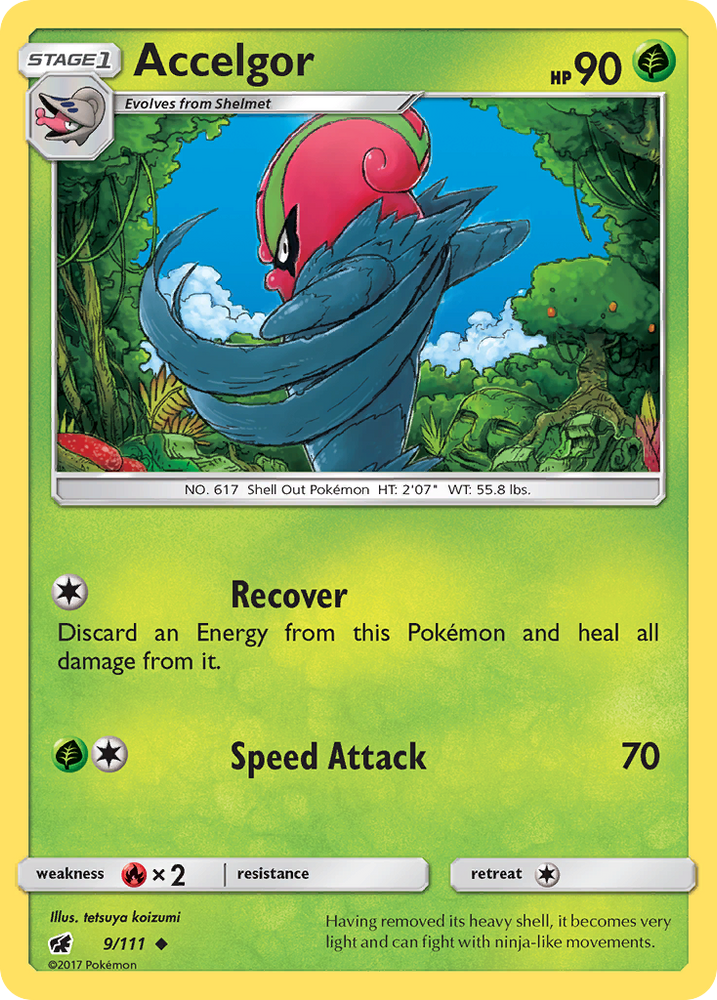 Pokemon | Accelgor (9/111) [Sun & Moon: Crimson Invasion] | The Nerd Merchant