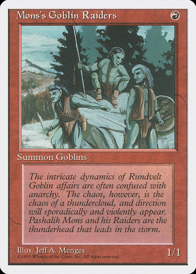 Magic | Mons's Goblin Raiders [Fourth Edition] | The Nerd Merchant