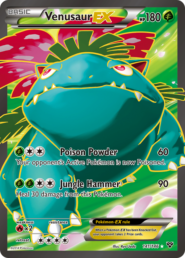 Pokemon | Venusaur EX (141/146) [XY: Base Set] | The Nerd Merchant
