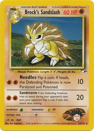 Pokemon | Brock's Sandslash (23/132) [Gym Heroes Unlimited] | The Nerd Merchant