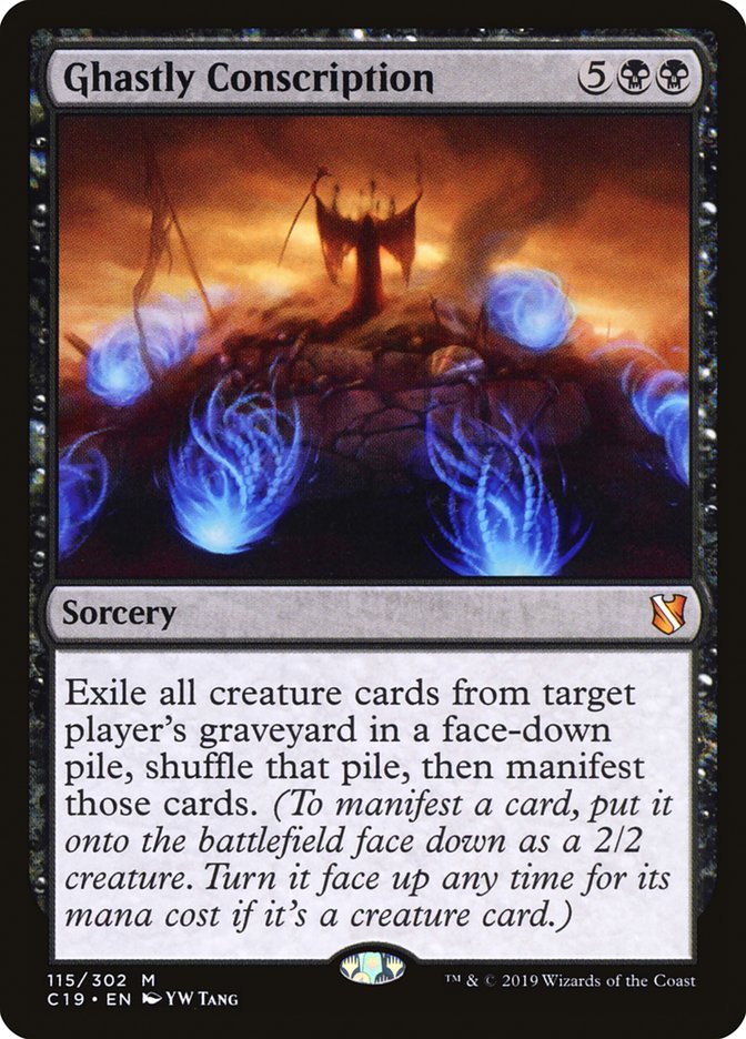 Magic | Ghastly Conscription [Commander 2019] | The Nerd Merchant