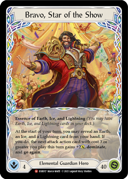 Flesh and Blood TCG | Bravo, Star of the Show [EVR017] (Everfest)  1st Edition Normal | The Nerd Merchant