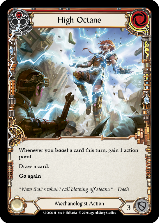 Flesh and Blood TCG | High Octane [ARC006-M] (Arcane Rising)  1st Edition Rainbow Foil | The Nerd Merchant