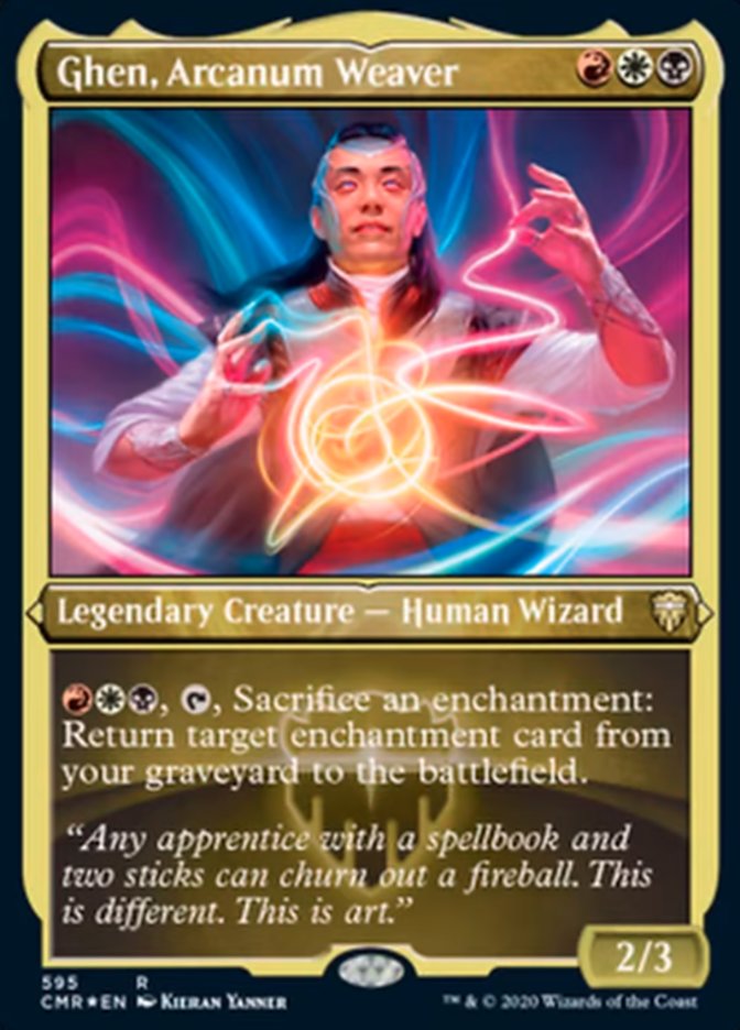 Magic | Ghen, Arcanum Weaver (Etched) [Commander Legends] | The Nerd Merchant