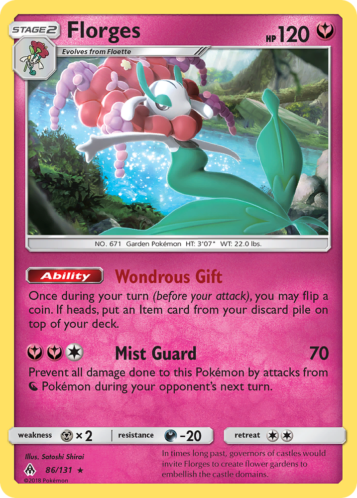 Pokemon | Florges (86/131) [Sun & Moon: Forbidden Light] | The Nerd Merchant