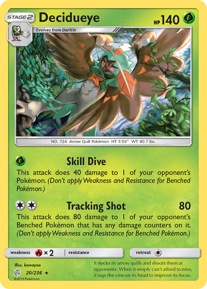 Pokemon| Decidueye (20/236) [Sun & Moon: Cosmic Eclipse] | The Nerd Merchant
