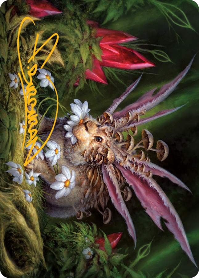 Magic | Placid Rottentail Art Card (Gold-Stamped Signature) [March of the Machine Art Series] | The Nerd Merchant