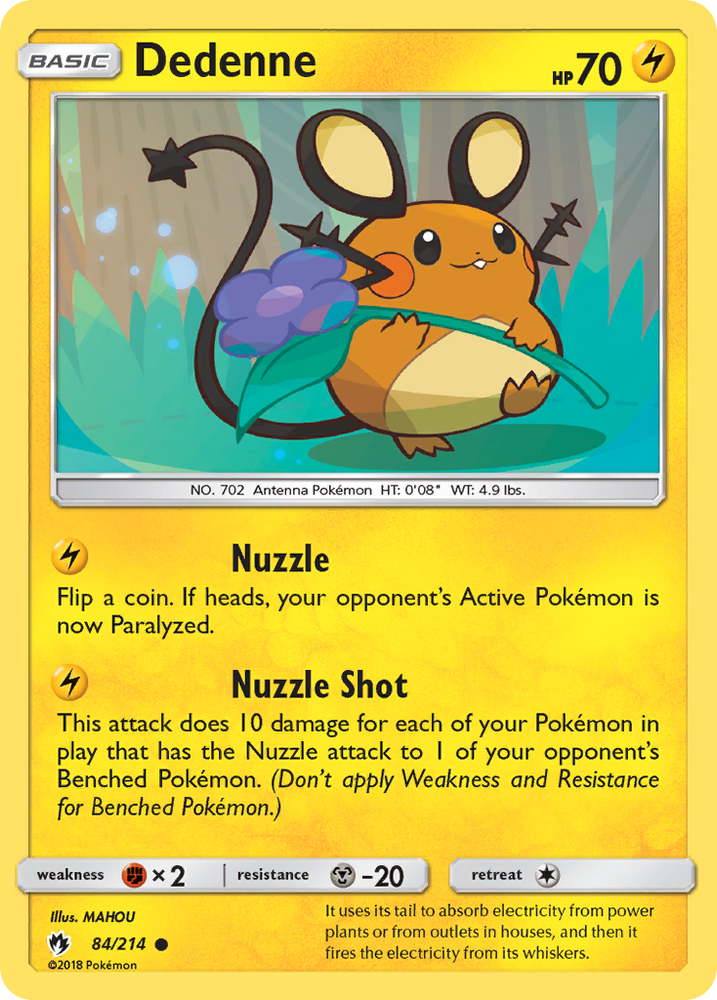 Pokemon | Dedenne (84/214) [Sun & Moon: Lost Thunder] | The Nerd Merchant