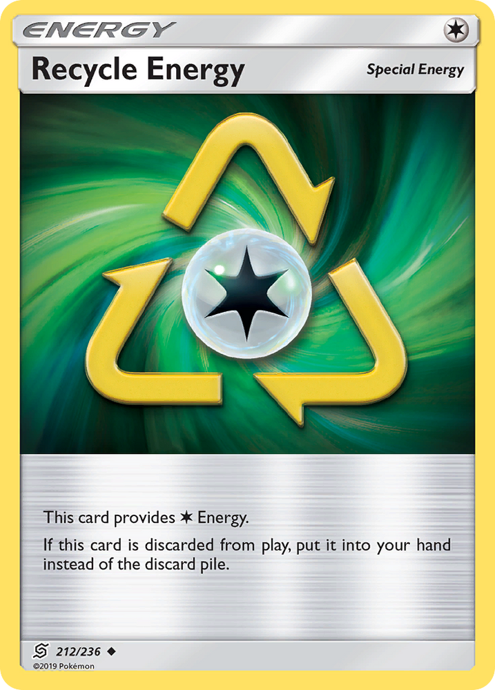 Pokemon | Recycle Energy (212/236) [Sun & Moon: Unified Minds] | The Nerd Merchant