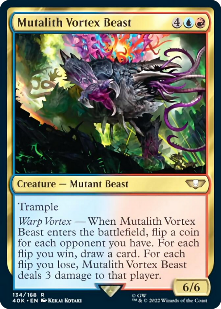 Magic | Mutalith Vortex Beast (Surge Foil) [Warhammer 40,000] | The Nerd Merchant