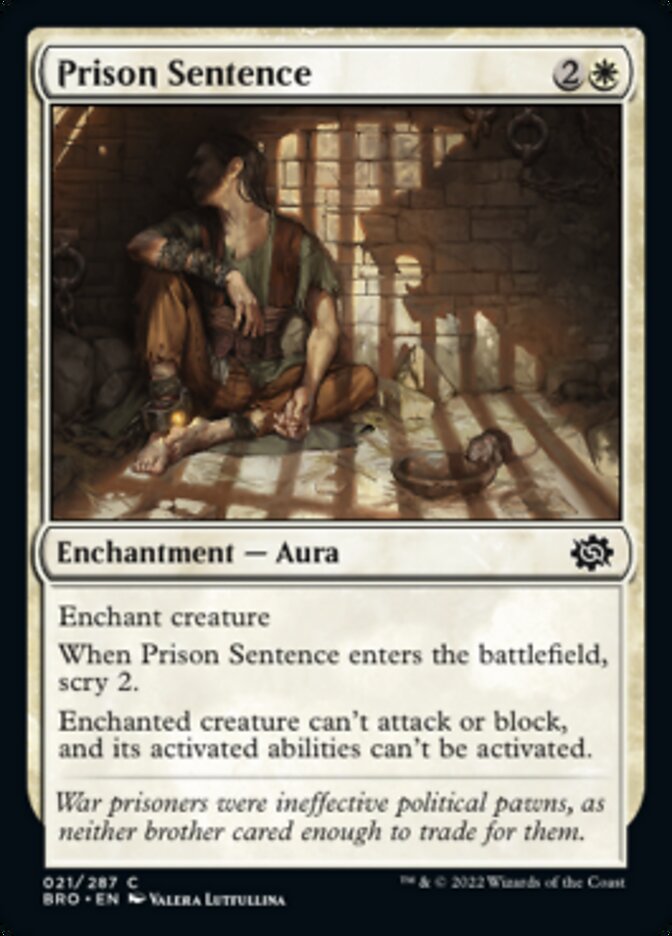 Magic | Prison Sentence [The Brothers' War] | The Nerd Merchant