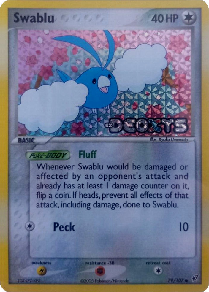 Pokemon | Swablu (79/107) (Stamped) [EX: Deoxys] | The Nerd Merchant